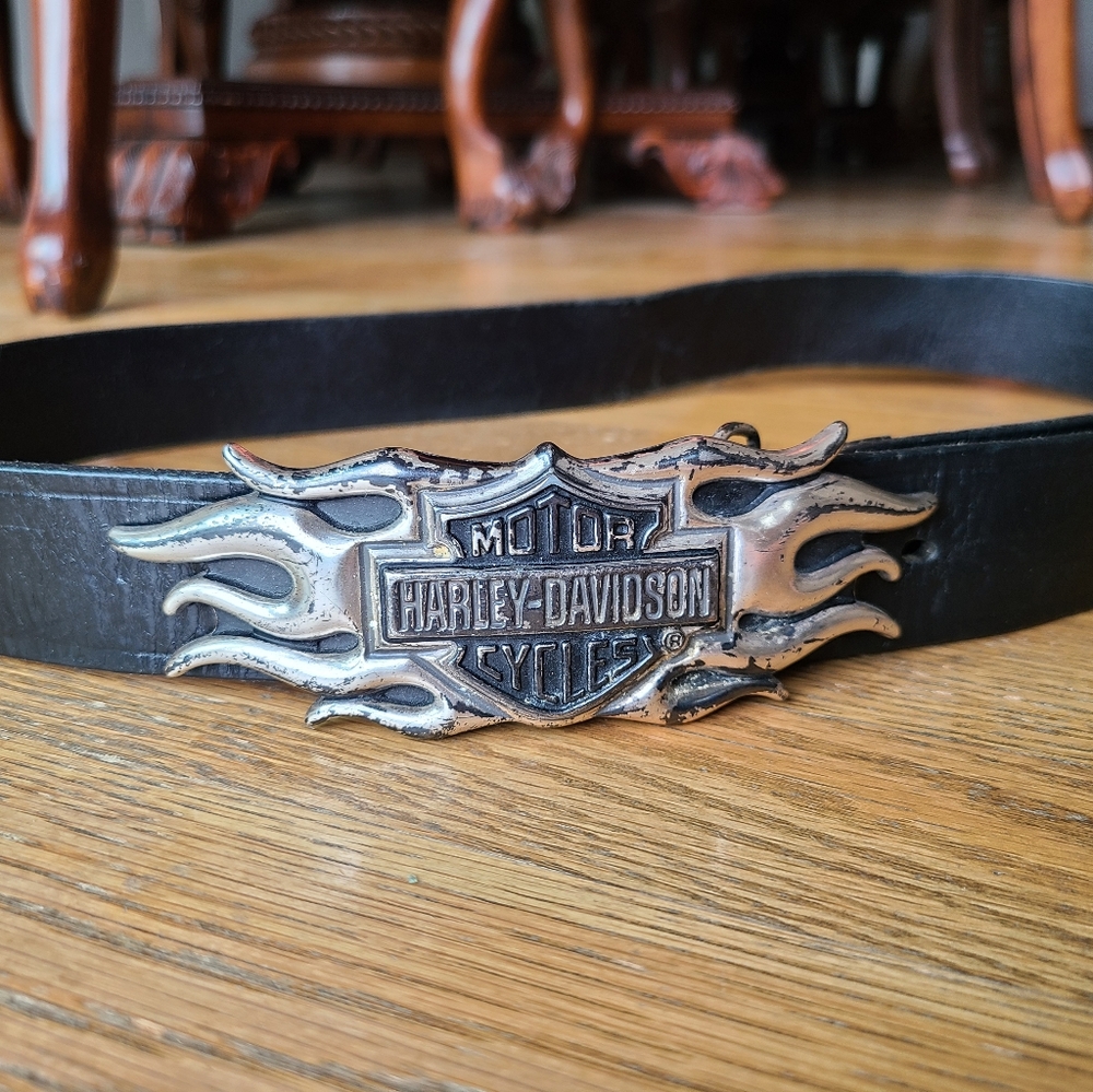 Harley-Davidson Flame Belt & Buckle